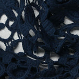 Navy Floral Knit, Polyester — photo 3