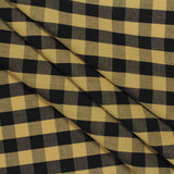 Black Check Poplin, Cotton — photo 3