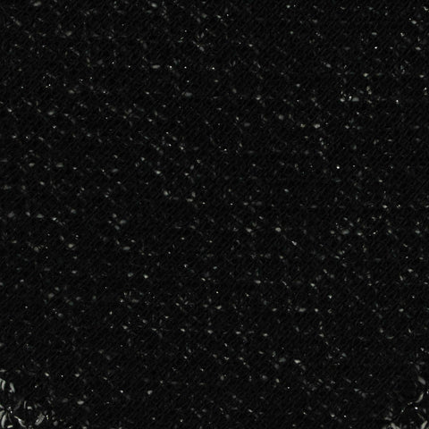 Jacquard Polyester Metallic Interlock Knit Fabric, 250 gsm, 160 cm — Black