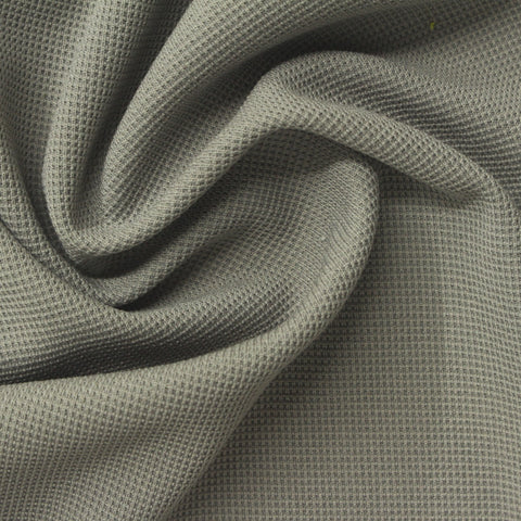 Polyester Stretch Waffle Knit Fabric, 220 gsm, 160 cm — Green