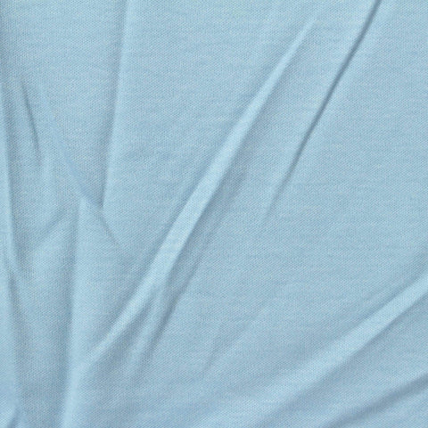100% Cotton Interlock Knit Fabric, 170 gsm, 160 cm — Blue