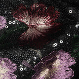 Purple Flowers Knit, Polyester — photo 3