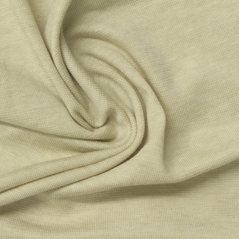 Tencel Lyocell Wool Stretch Rib Knit Fabric, 205 gsm, 150 cm — Khaki