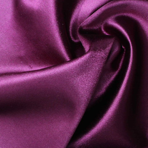 Polyester Stretch Satin Fabric, 240 gsm, 152 cm — Purple