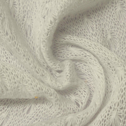 Cream Openwork Jacquard