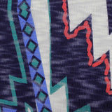 Navy Geometric-Band Knit, Polyester — photo 3