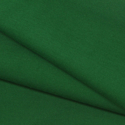 Viscose Nylon Stretch Ponte Knit Fabric, 437 gsm, 160 cm — Green