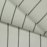 Black Vertical-Stripe Woven, Polyester — photo 3