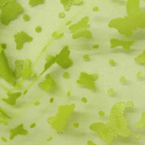 Green Butterflies Knit, Polyester