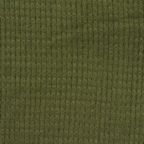 Viscose Stretch Waffle Knit Fabric, 238 gsm, 163 cm — Green