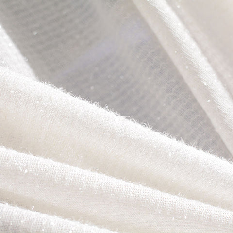 Light Grey Marl Chunky Knit, Polyester, 102 gsm