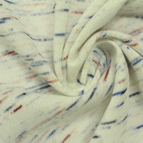 Cream Marl French Terry, Poly-Viscose