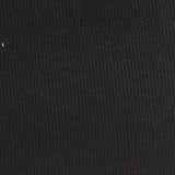 Viscose Stretch Rib Knit Fabric, 200 gsm, 150 cm — Black — photo 3