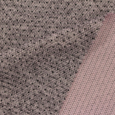 Grey Marl Knit, Polyester, 335 gsm