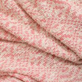 Pink Geometric Chunky Knit, Poly-Cotton — photo 3