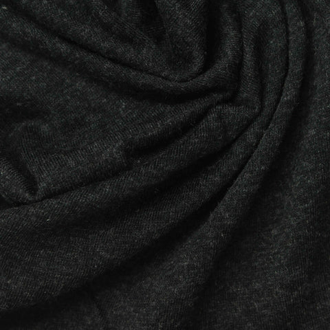 Dark Grey Heather Jersey Knit, Cotton