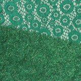 Nylon Stretch Lace Fabric, 140 gsm, 150 cm — Green — photo 3
