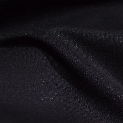 Black Marl Piqué Knit, Poly-Viscose