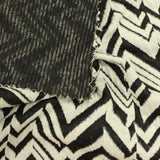 Black Zigzag Jacquard, Polyester — photo 3