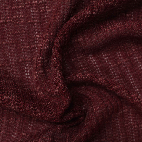 Red Marl Chunky Knit, Polyester, 188 gsm