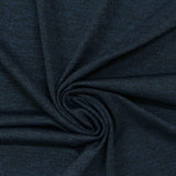 Dark Blue Marl Jersey Knit, Polyester — photo 3