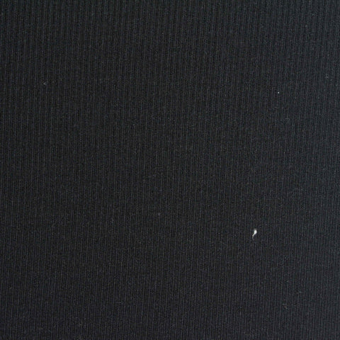 Brushed Cotton Modal Knit Fabric, 250 gsm, 155 cm — Black