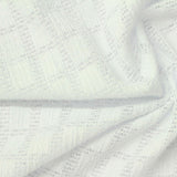 Off-White Check Warp Knit, Polyester — photo 3