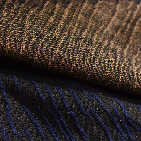 Light Brown Abstract Jacquard, Poly-Viscose