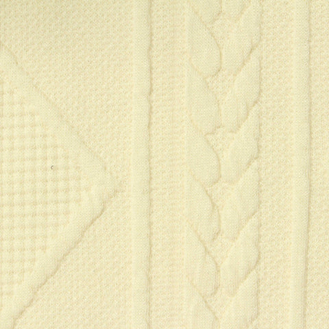 Cream Diamond Jacquard, Polyester, 317 gsm