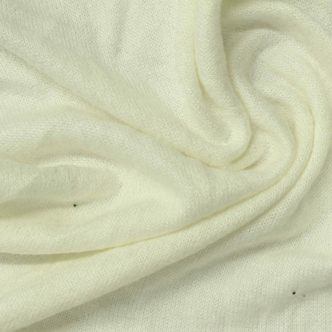 Brushed Viscose Polyester Stretch Chunky Knit Fabric, 200 gsm, 160 cm — Khaki