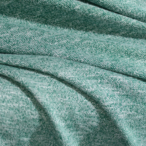 Green Marl Chunky Knit, Poly-Viscose