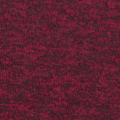 Red Heather Jersey Knit, Cotton-Poly