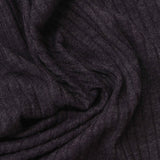 Cotton Polyester Rib Knit Fabric, 180 gsm, 170 cm — Black — photo 3