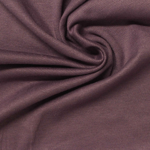 Polyester Viscose Stretch Rib Knit Fabric, 200 gsm, 158 cm — Purple