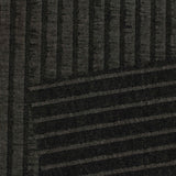 Dark Grey Vertical-Stripe Rib Knit, Viscose — photo 3