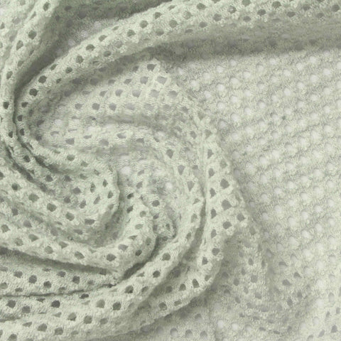 Beige Dot Mesh, Poly-Viscose