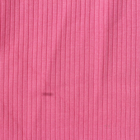 Viscose Stretch Rib Knit Fabric, 260 gsm, 135 cm — Pink