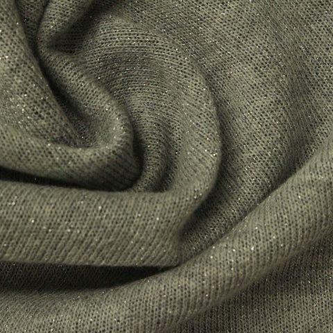 Green Marl French Terry, Poly-Cotton, 205 gsm