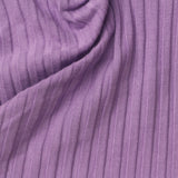 Viscose Stretch Rib Knit Fabric, 360 gsm, 120 cm — Purple — photo 3