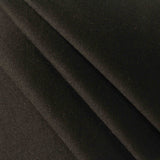Nylon Viscose Stretch Ponte Knit Fabric, 430 gsm, 160 cm — Black — photo 3