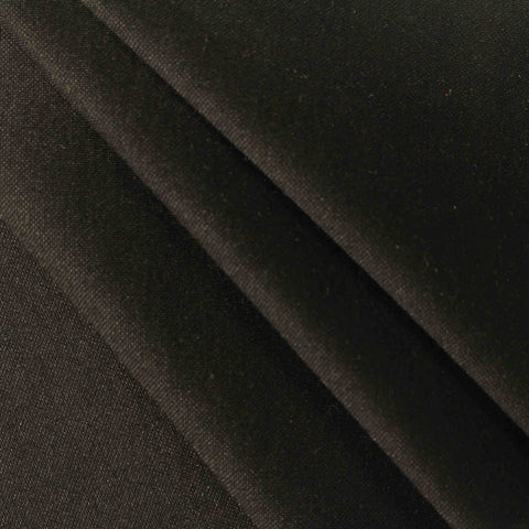 Nylon Viscose Stretch Ponte Knit Fabric, 430 gsm, 160 cm — Black