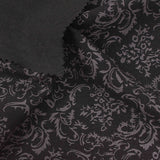 Printed Polyester Viscose Stretch Knit Fabric, 230 gsm — Black — photo 3