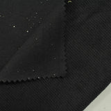Cotton Polyester French Terry Fabric, 245 gsm, 160 cm — Black — photo 3