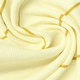 Gold Stripes Rib Knit, Poly-Viscose — photo 3