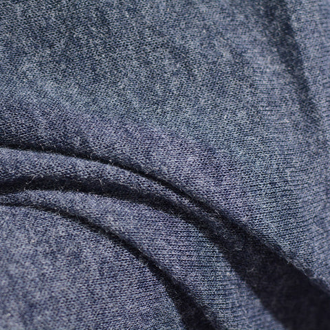 Navy Marl Chunky Knit, 155 gsm
