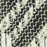 Black Floral Jacquard, Poly-Cotton — photo 3
