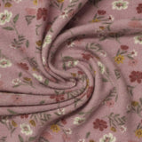White Scattered-Flower Chunky Knit, Poly-Viscose — photo 3