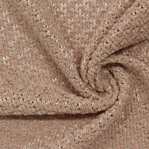 Silver Geometric Chenille, Polyester