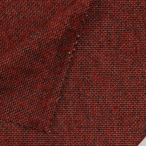 Red Marl Scuba Knit, Poly-Acrylic, 239 gsm