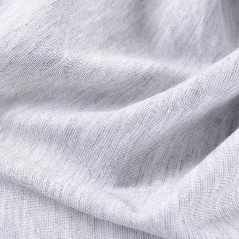 Light Grey Heathered-Marl Ponte Knit, Viscose-Poly, 265 gsm